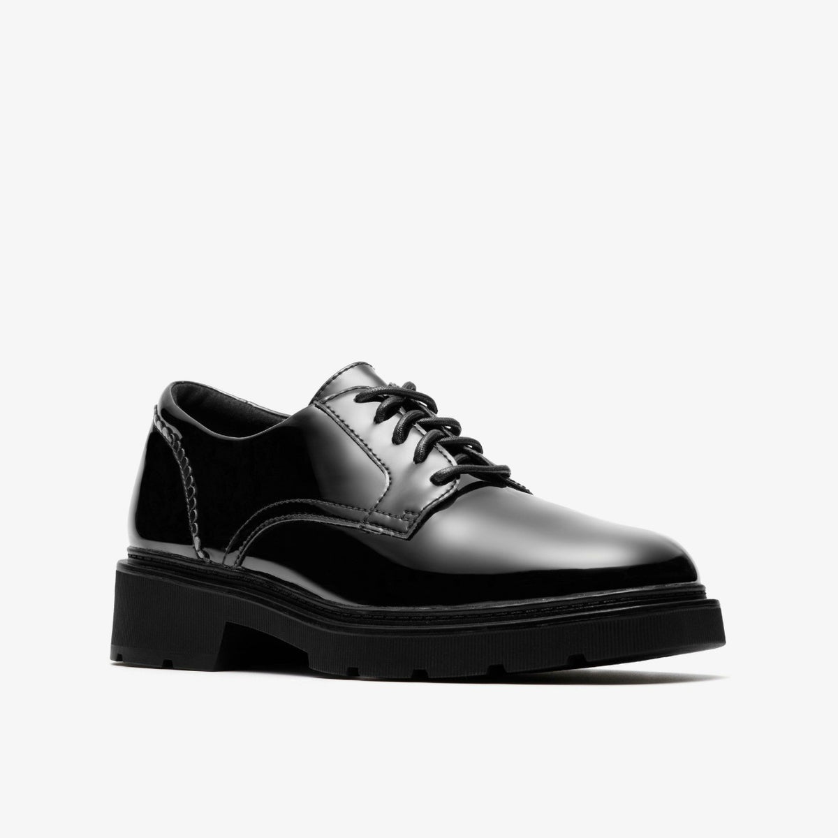 Clarks Lauryl Lace Black Patent