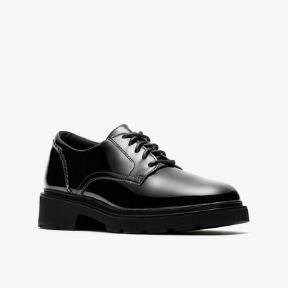 Clarks Lauryl Lace Black Patent