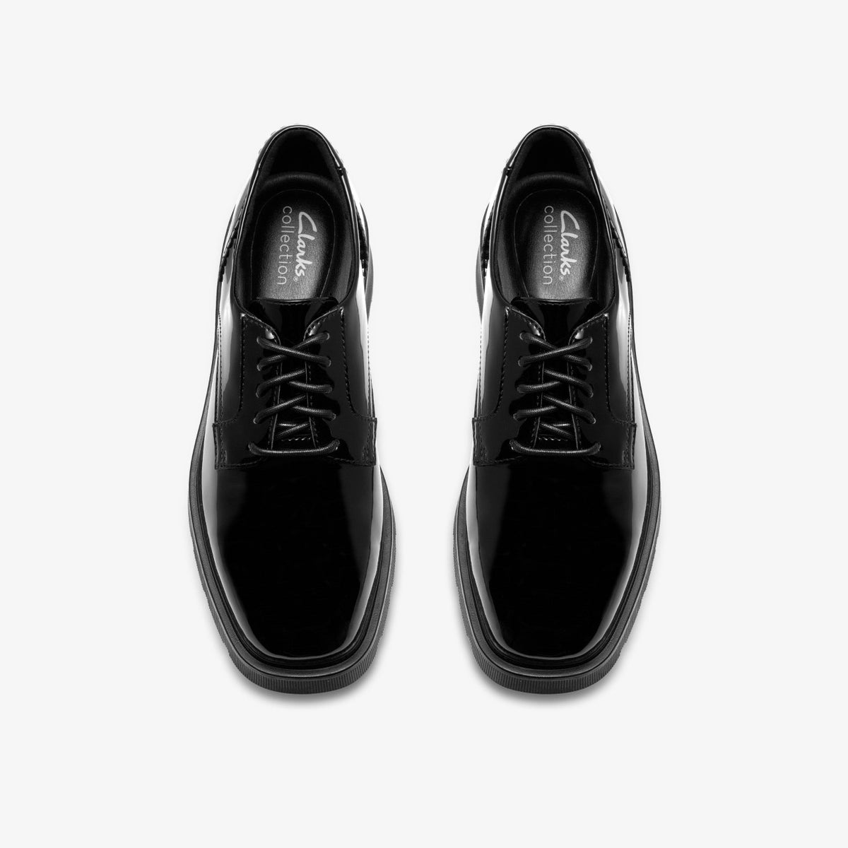 Clarks Lauryl Lace Black Patent