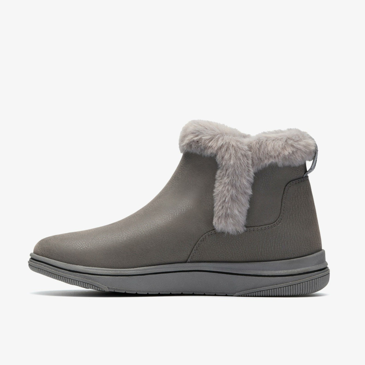 Clarks Brinkley Fur Dark Grey Combination