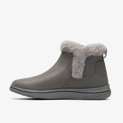 Clarks Brinkley Fur Dark Grey Combination