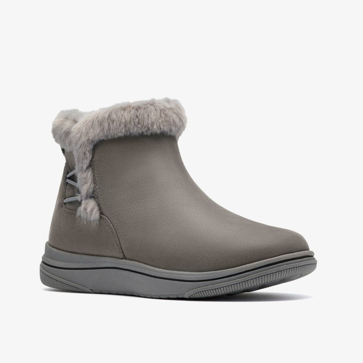 Clarks Brinkley Fur Dark Grey Combination