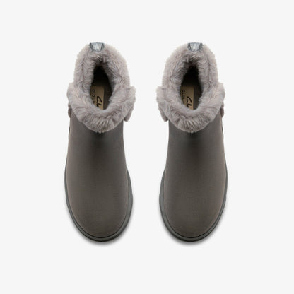Clarks Brinkley Fur Dark Grey Combination