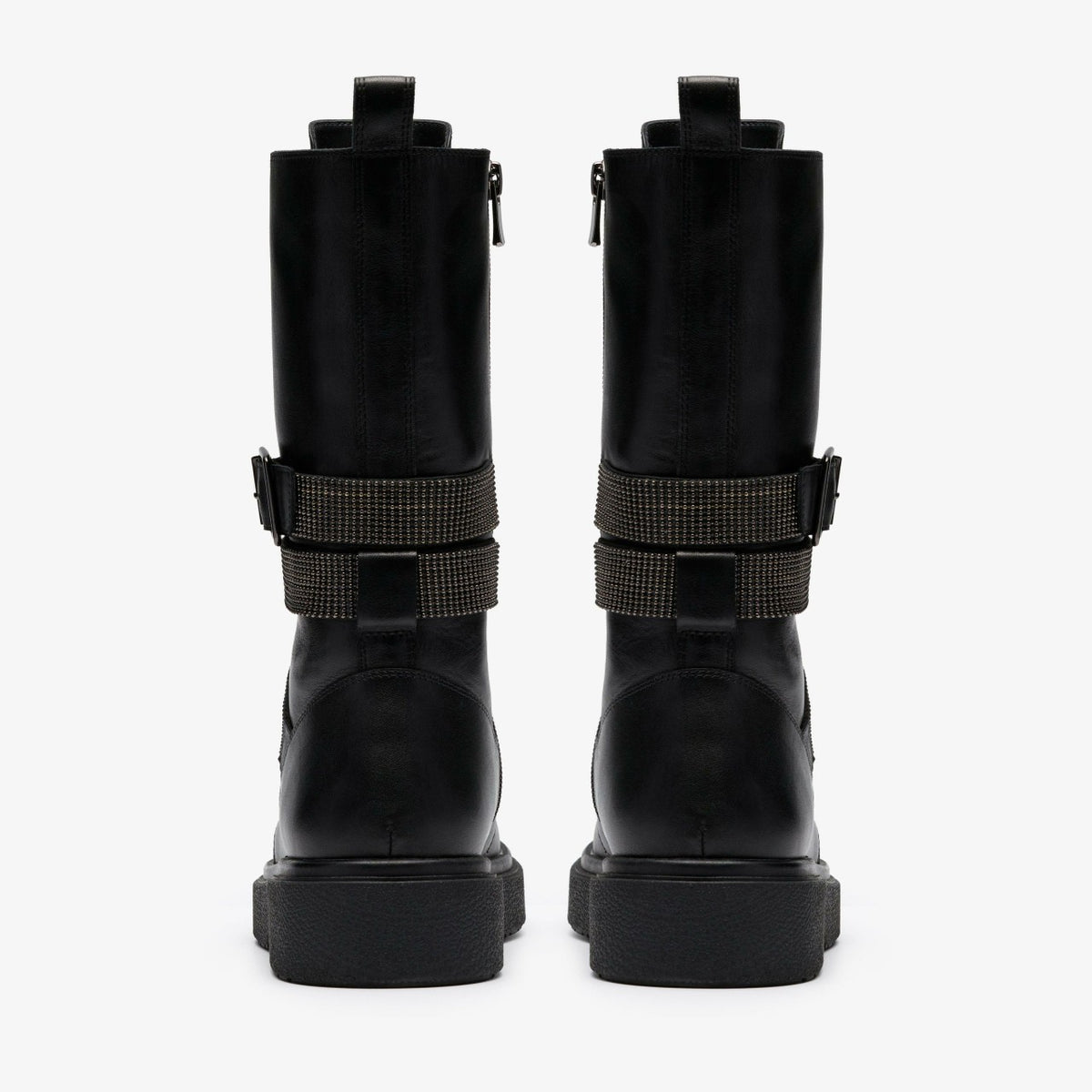 Clarks Muster Chain Black Leather