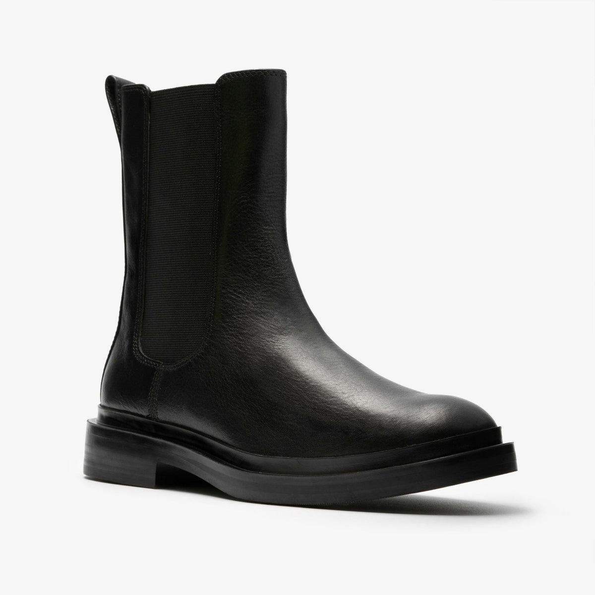 Clarks Previa Top Black Leather