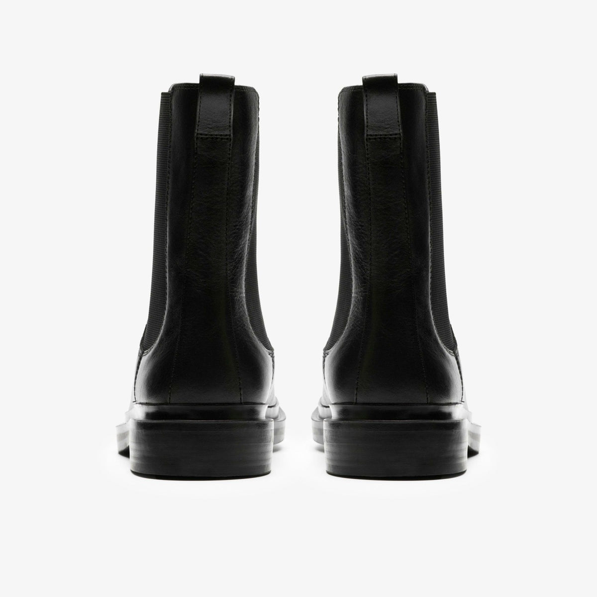 Clarks Previa Top Black Leather
