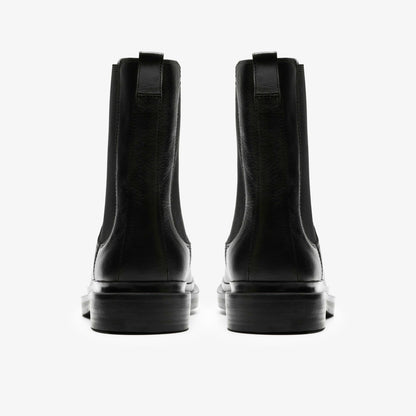 Clarks Previa Top Black Leather