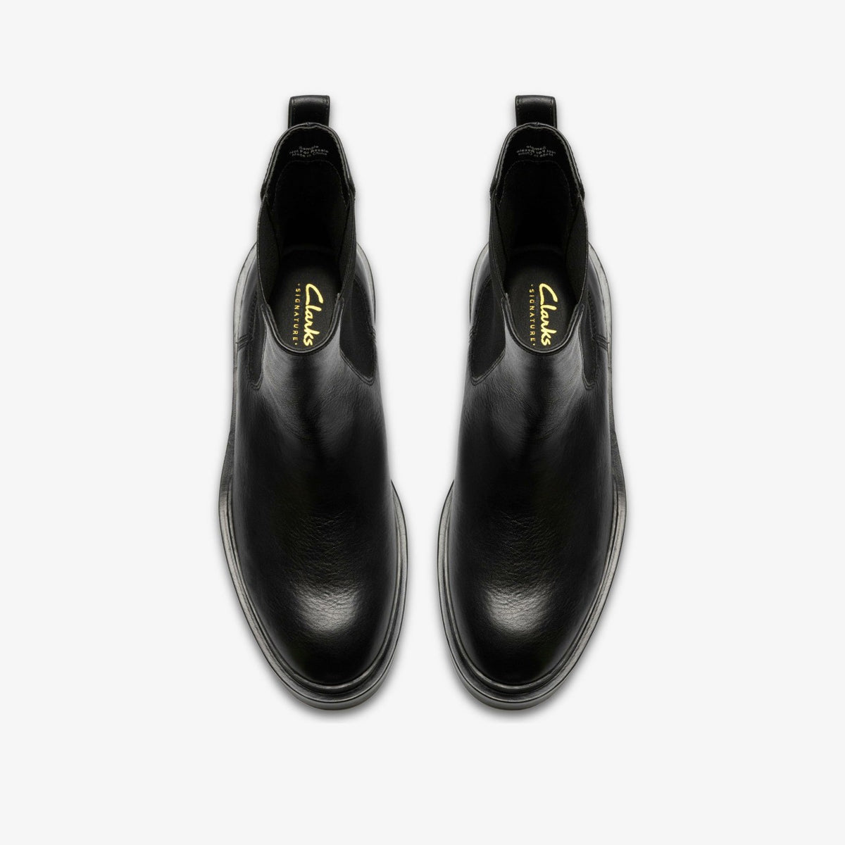 Clarks Previa Top Black Leather
