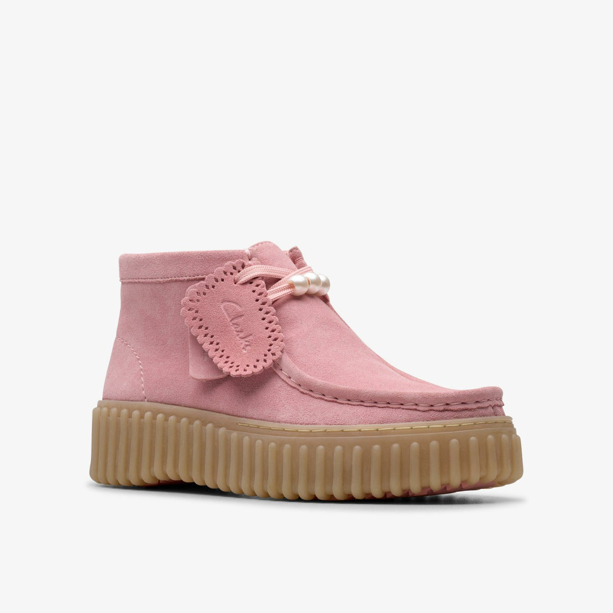 Clarks Torhill Moss Dusty Rose Suede