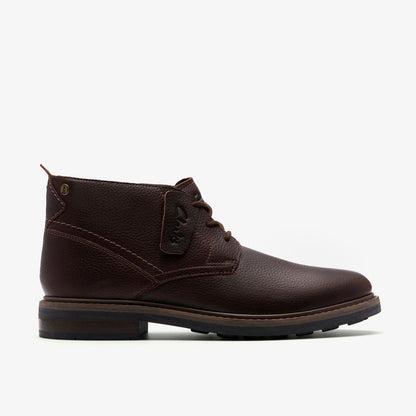 Clarks Newford Mid Waterproof Brown Warmlined Leather