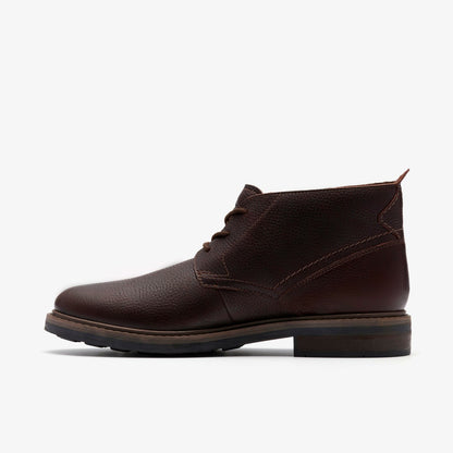 Clarks Newford Mid Waterproof Brown Warmlined Leather