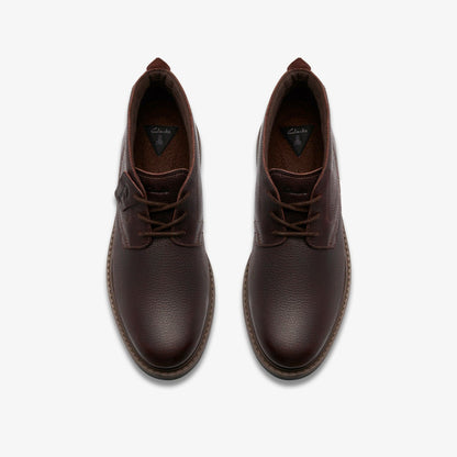 Clarks Newford Mid Waterproof Brown Warmlined Leather