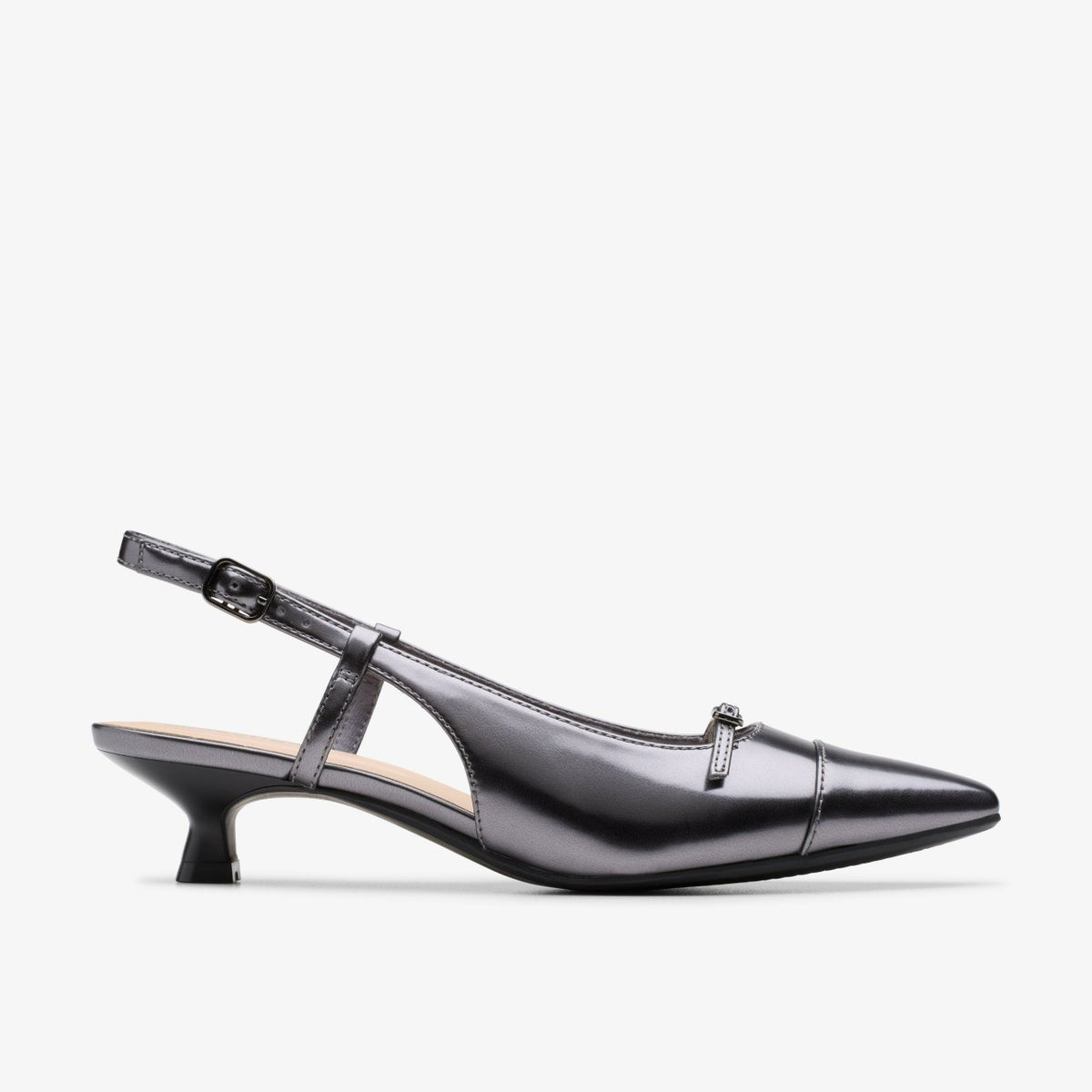 Clarks Scarlyt Rowan Dark Pewter Metallic