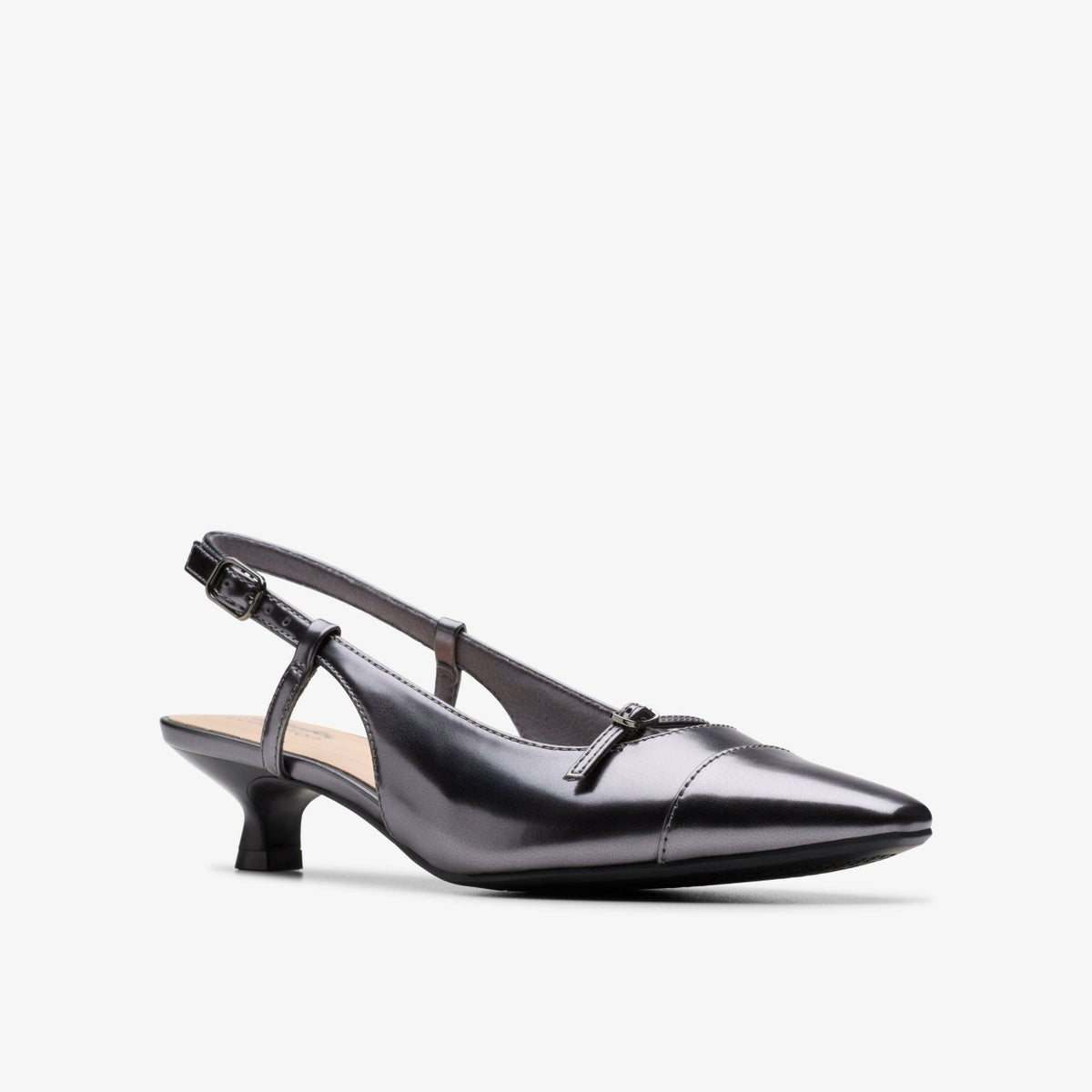 Clarks Scarlyt Rowan Dark Pewter Metallic