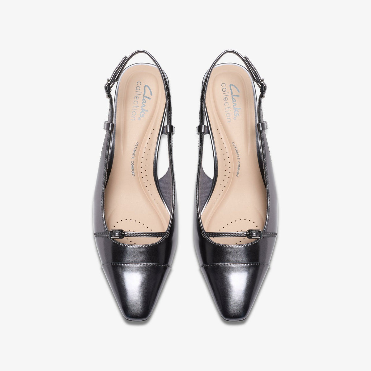 Clarks Scarlyt Rowan Dark Pewter Metallic