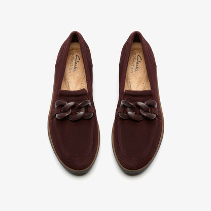 Clarks Zylah May Merlot Suede