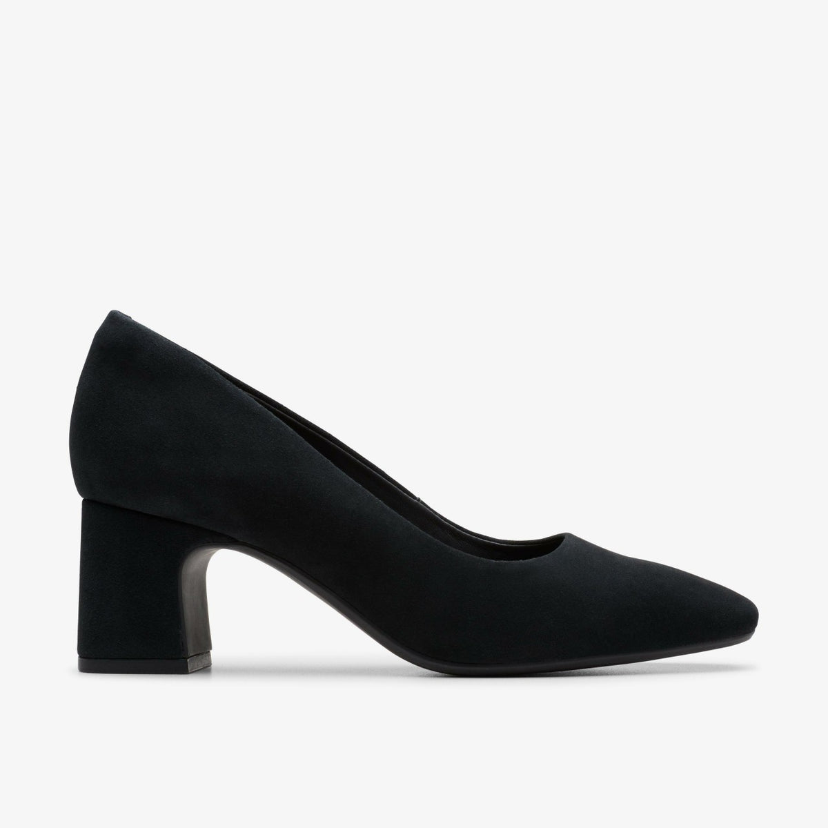 Clarks Fernie Court Black Suede