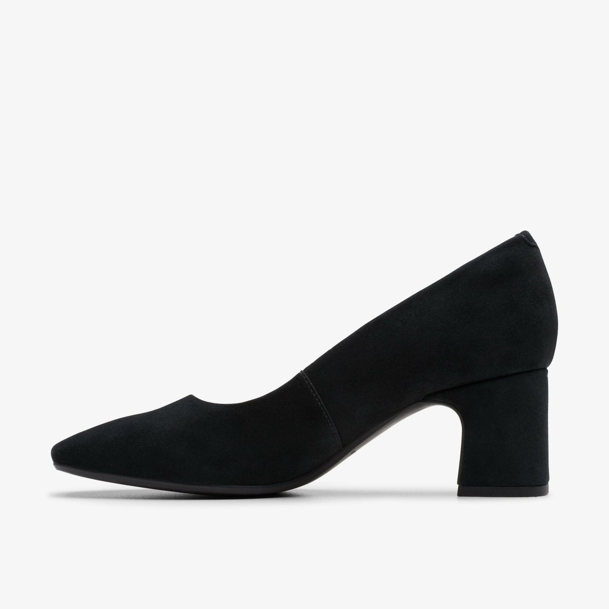 Clarks Fernie Court Black Suede