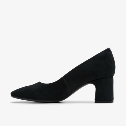 Clarks Fernie Court Black Suede