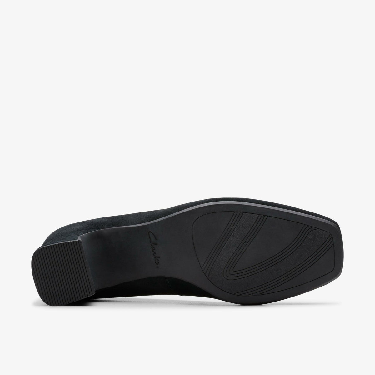 Clarks Fernie Court Black Suede