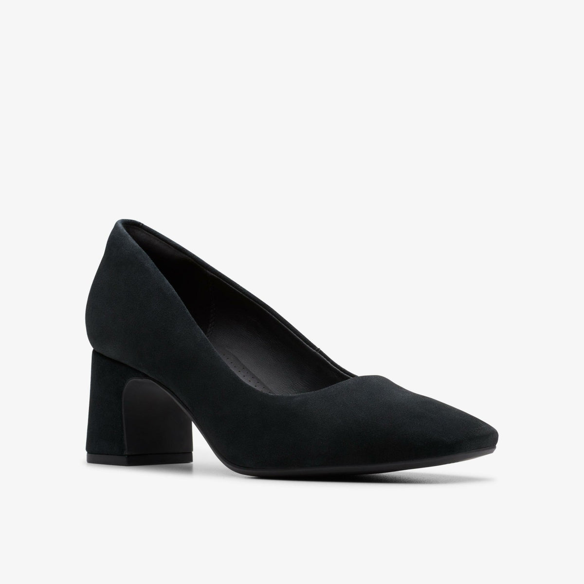 Clarks Fernie Court Black Suede