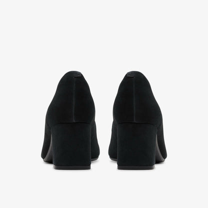 Clarks Fernie Court Black Suede