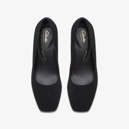 Clarks Fernie Court Black Suede