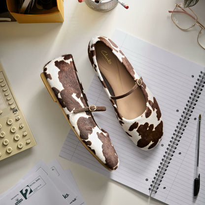 Clarks Livia Sky Cow Print