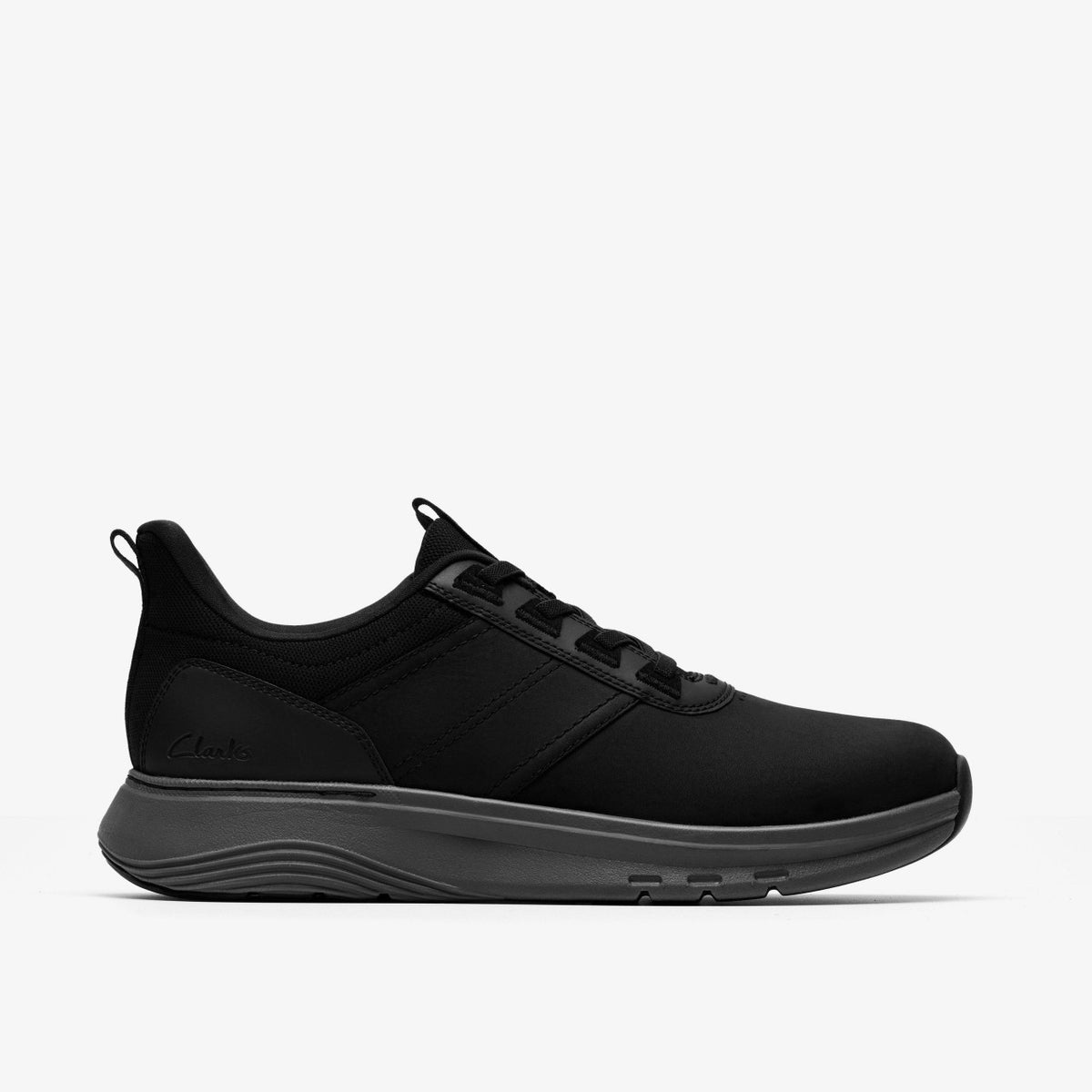 Clarks Motion Trek LX Black Leather