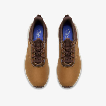 Clarks Motion Trek LX Dark Tan Leather