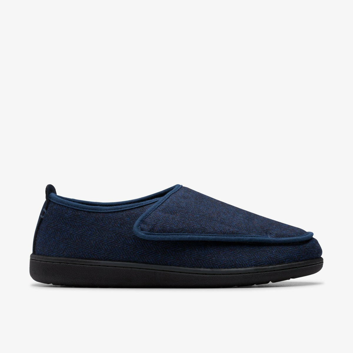 Clarks King Riptape Slipper Navy Interest