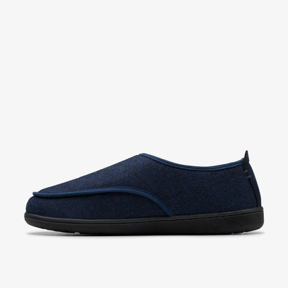 Clarks King Riptape Slipper Navy Interest