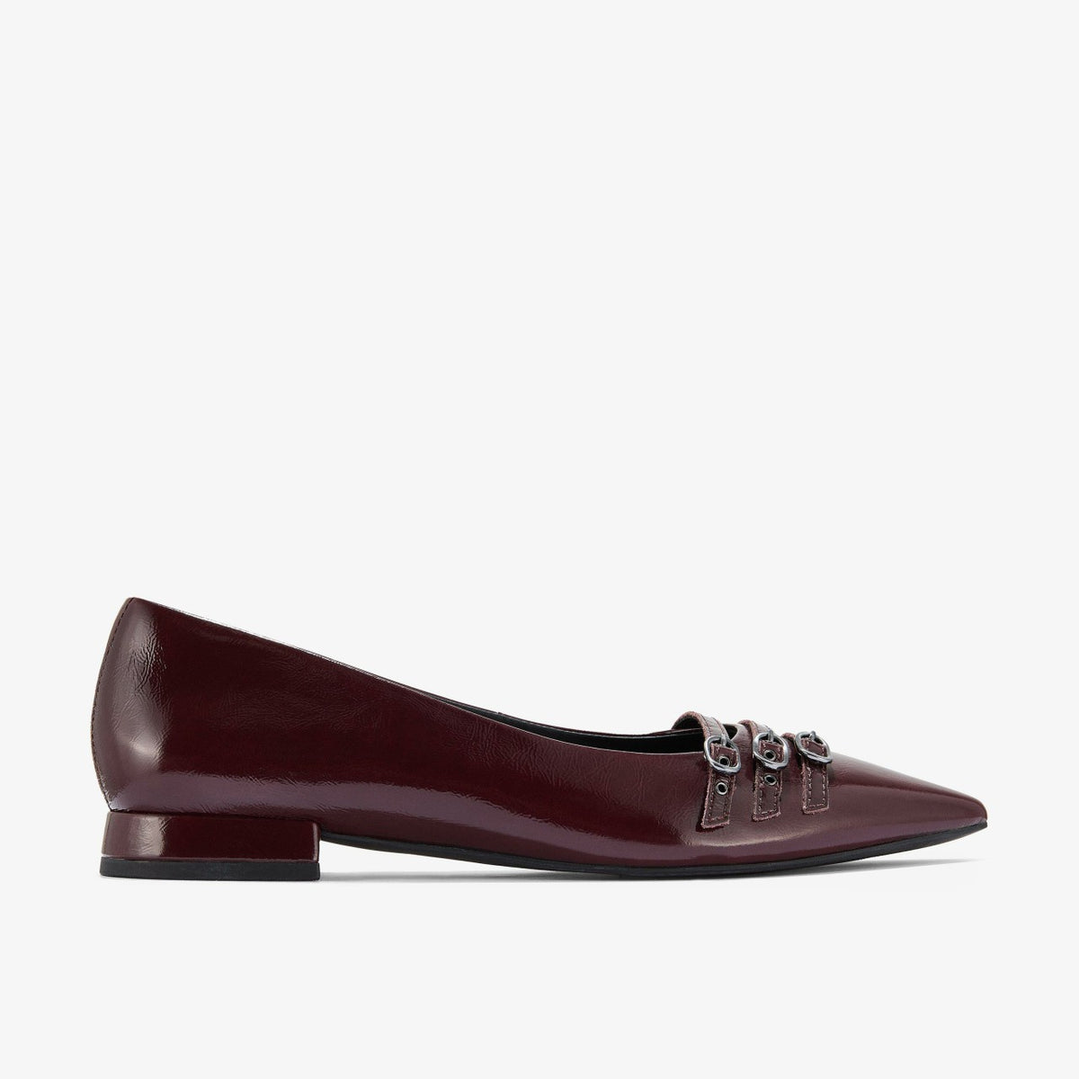 Clarks Sensa 15 Strap Burgundy Patent