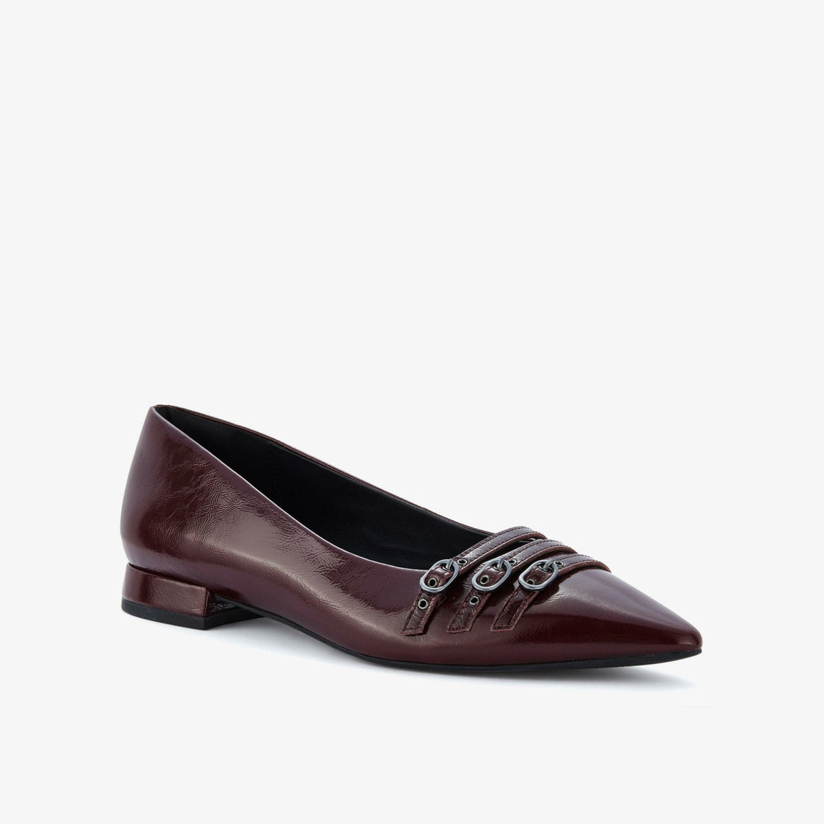 Clarks Sensa 15 Strap Burgundy Patent