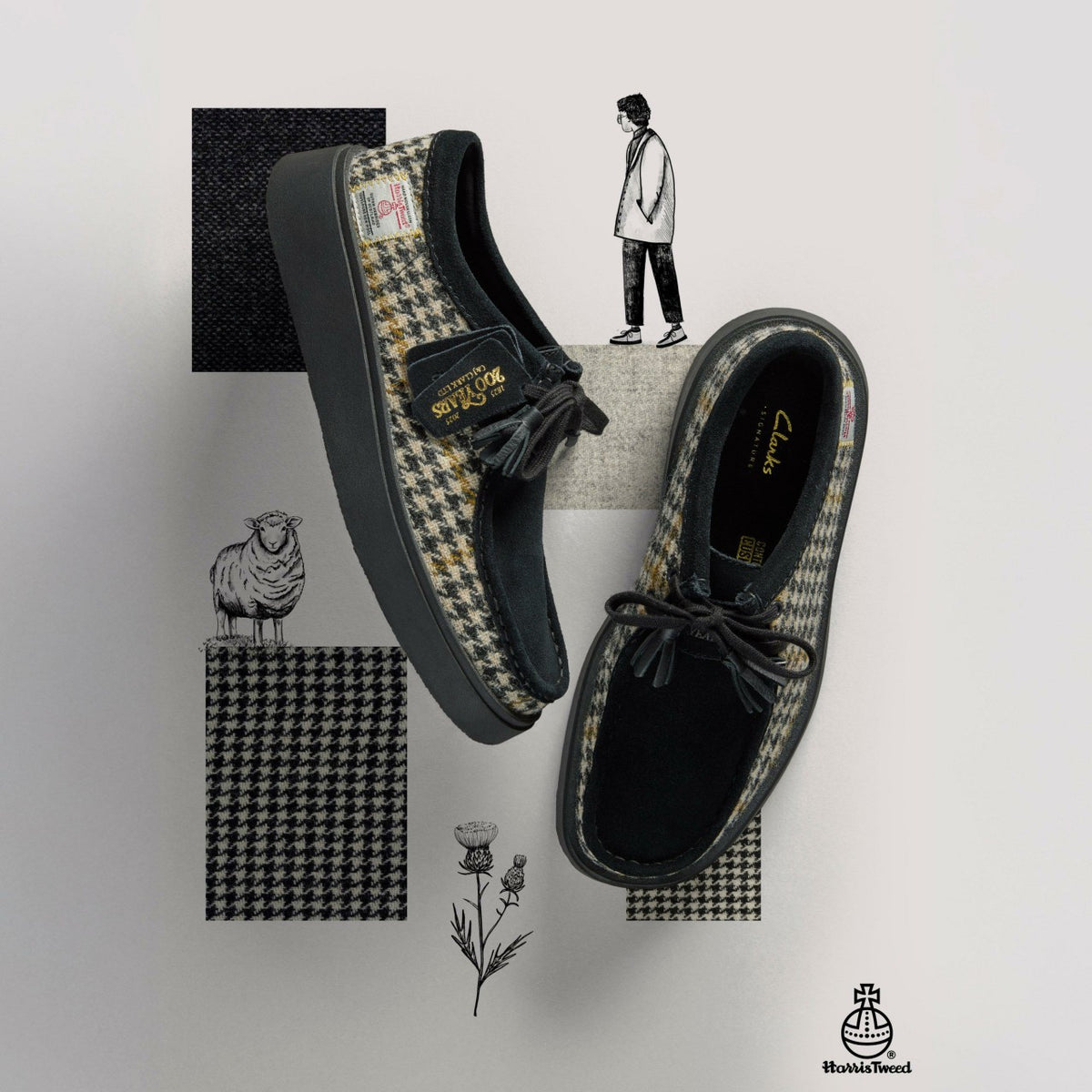 Clarks Torview Black Combination