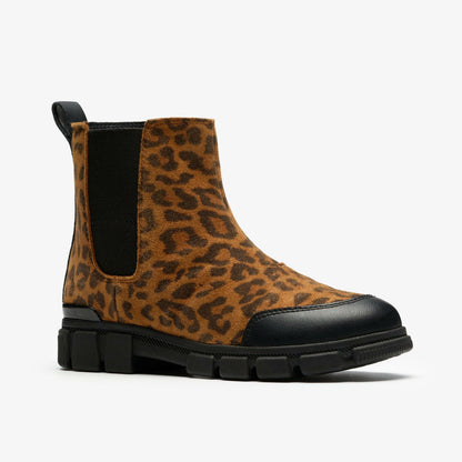 Clarks Evyn Chelsea Kid Leopard Print
