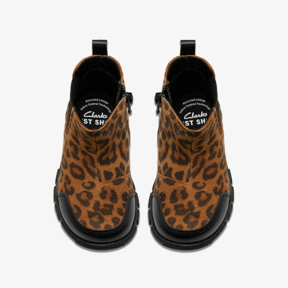 Clarks Evyn Chelsea Toddler Leopard Print