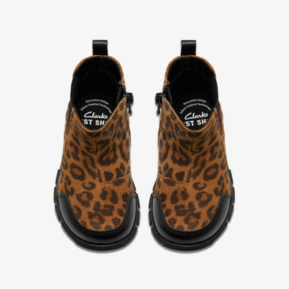 Clarks Evyn Chelsea Toddler Leopard Print