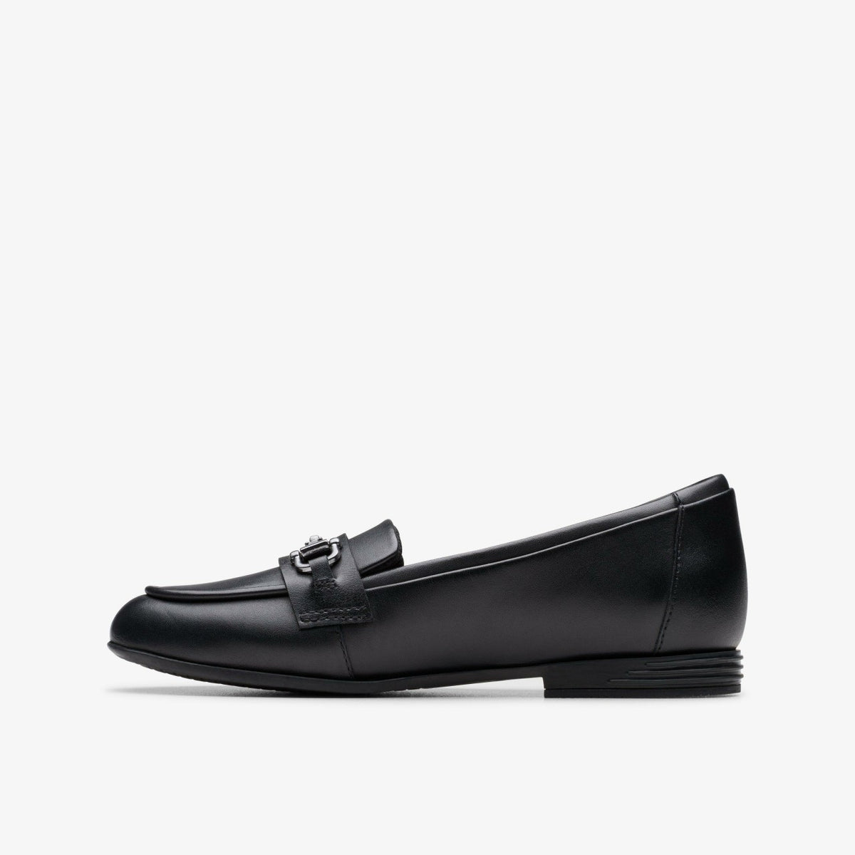 Clarks Finja Loafer Older Black Leather