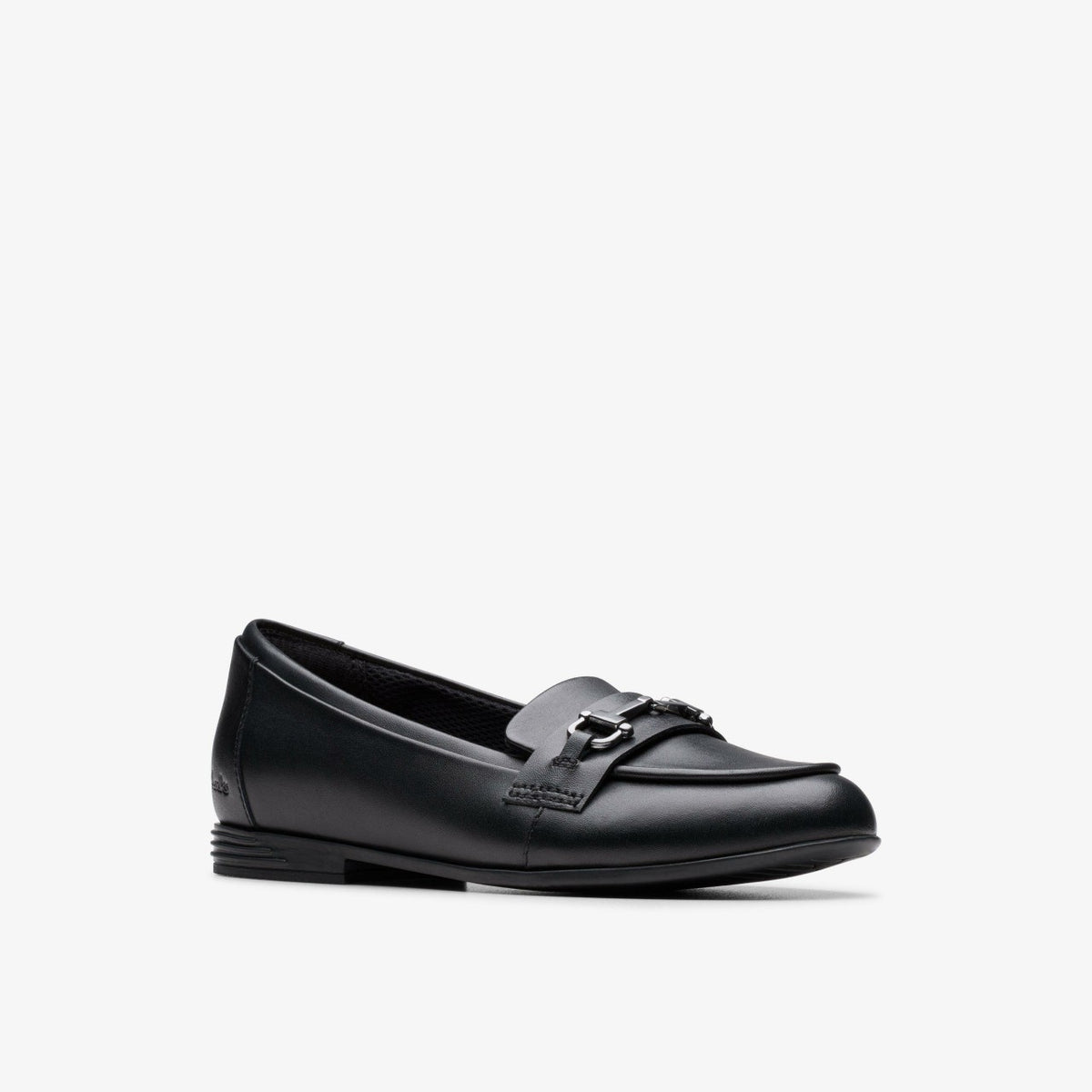 Clarks Finja Loafer Older Black Leather