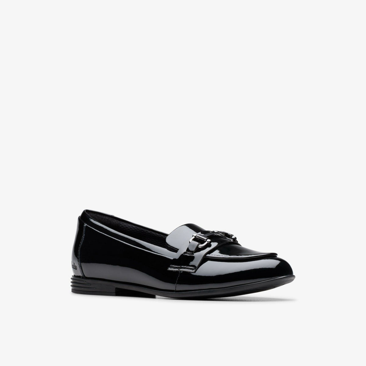 Clarks Finja Loafer Older Black Patent