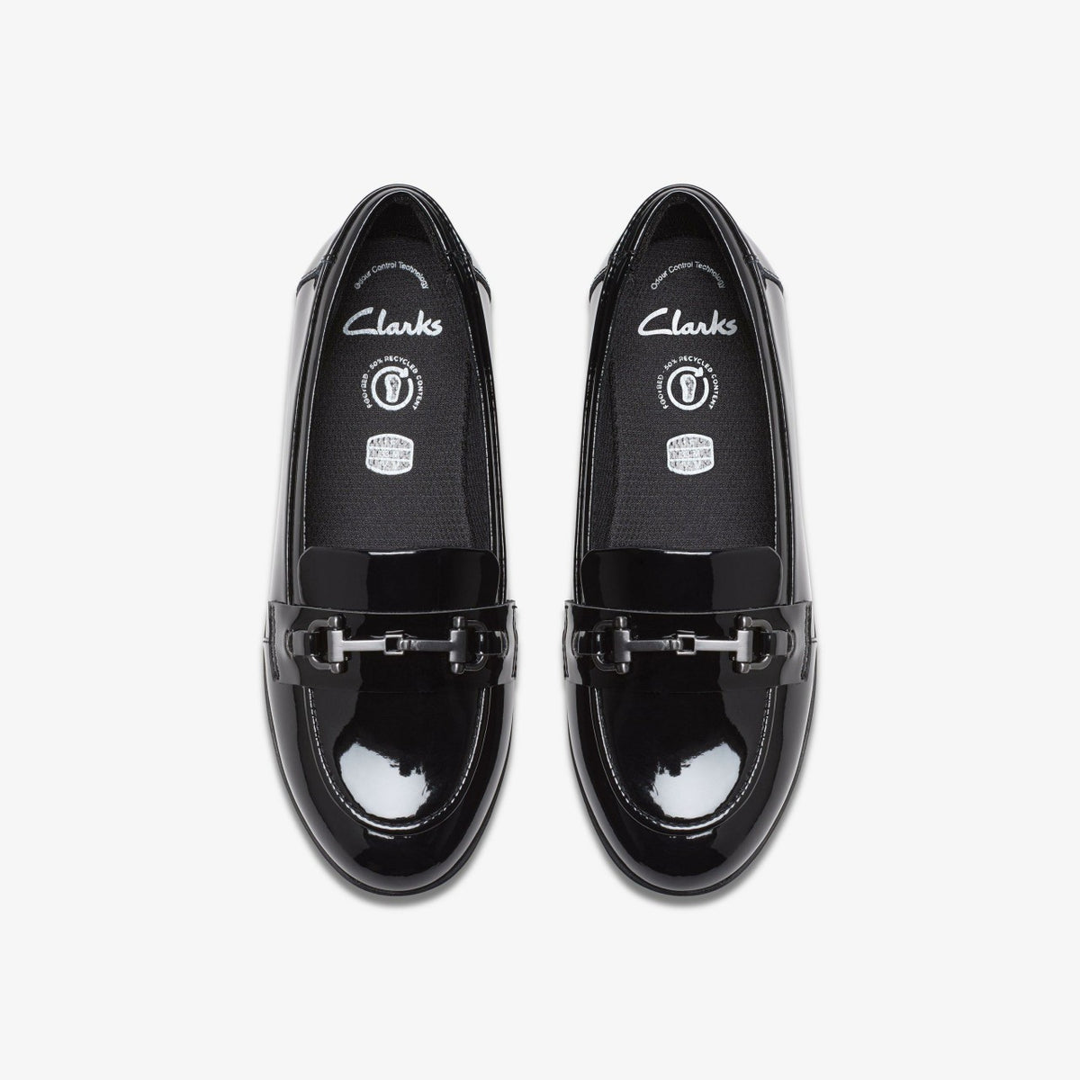 Clarks Finja Loafer Older Black Patent