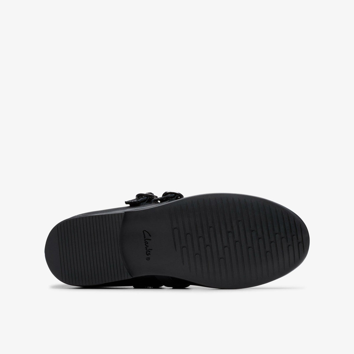 Clarks Finja Bar Older Black Leather