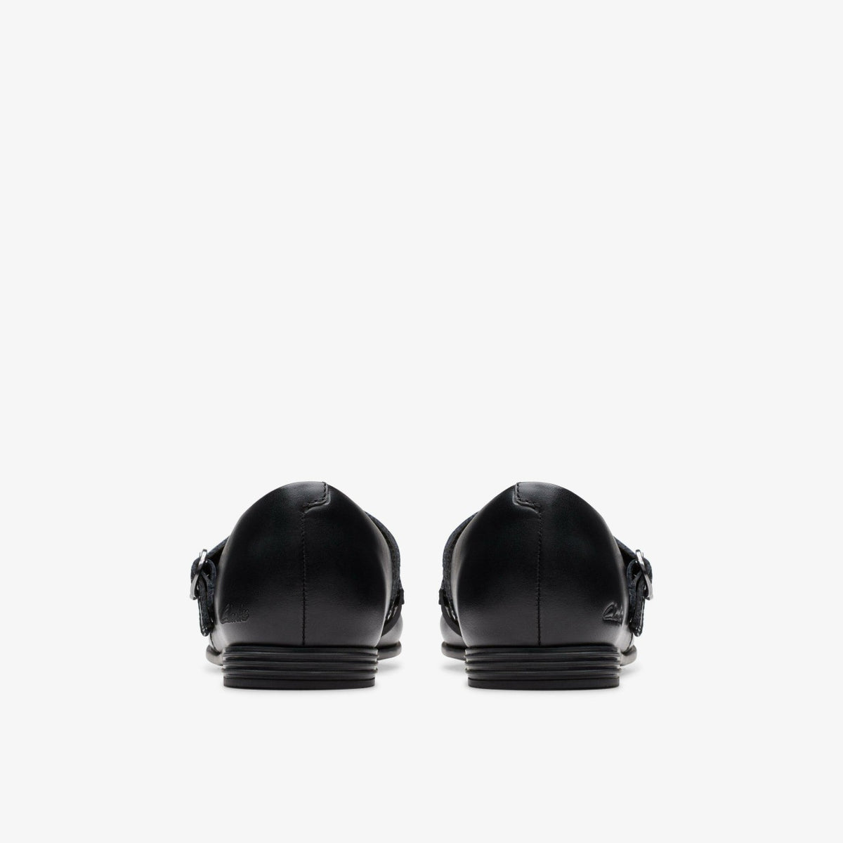 Clarks Finja Bar Older Black Leather
