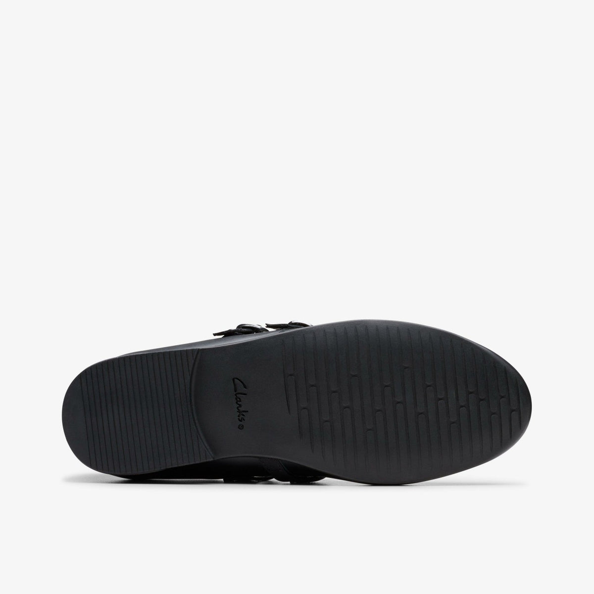 Clarks Finja Bar Youth Black Leather