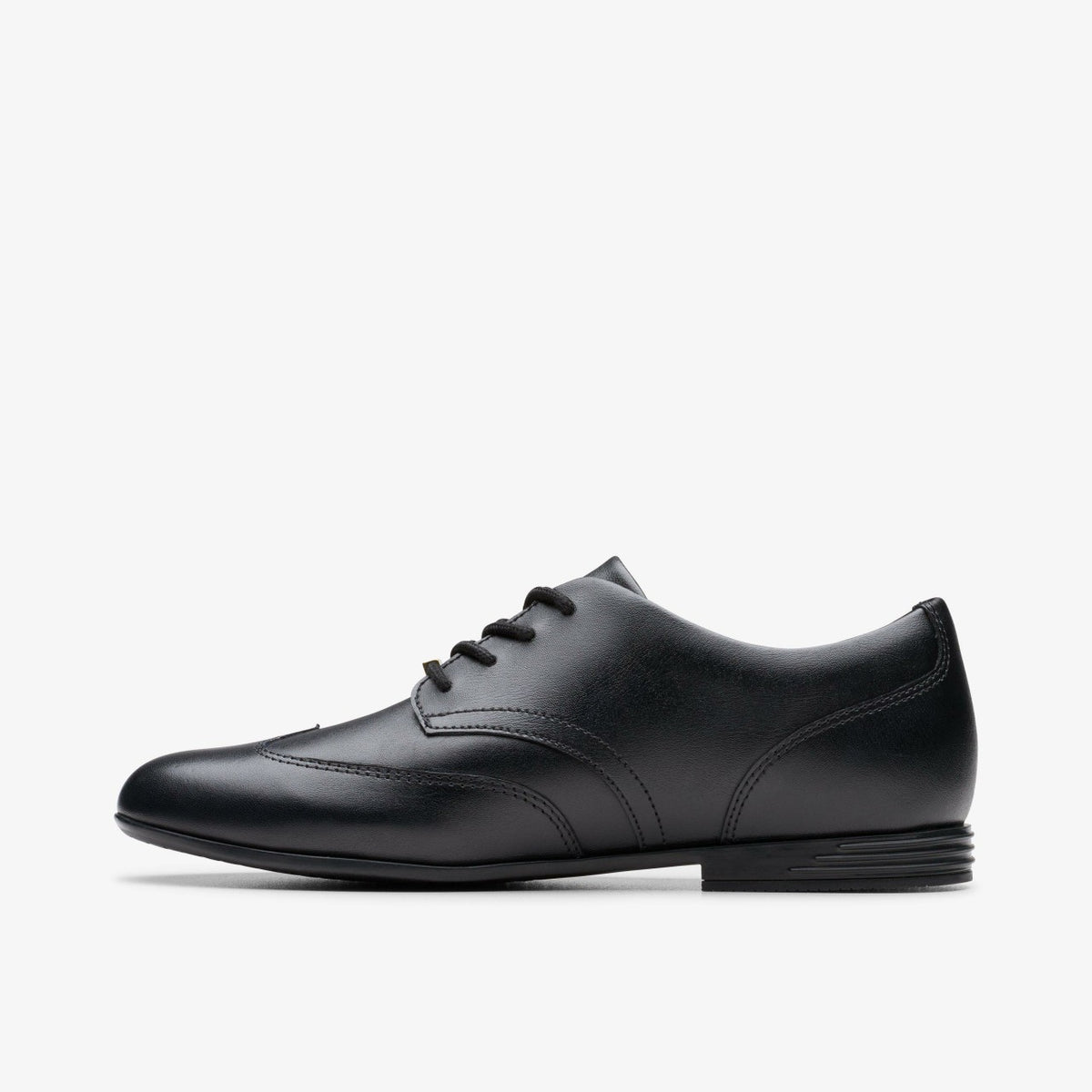 Clarks Finja Wing Youth Black Leather