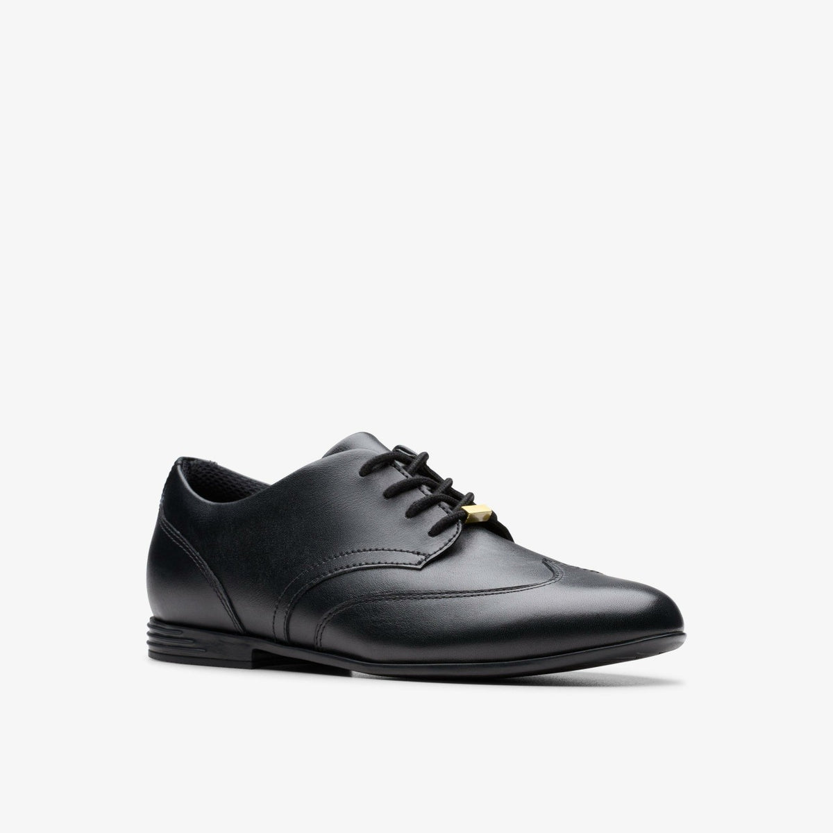 Clarks Finja Wing Youth Black Leather
