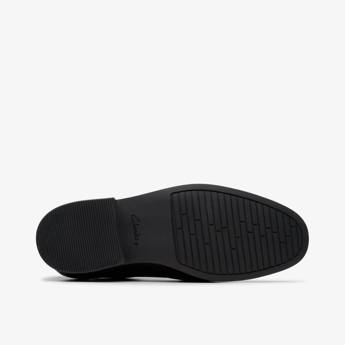 Clarks Jonwin Wing Youth Black Leather