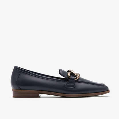 Clarks Sarafyna Iris Navy Leather