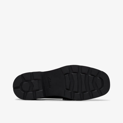 Clarks Eris Edge Youth Black Leather